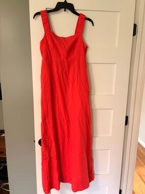 Pact canopy line maxi dress size medium coral color